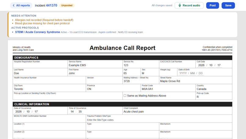 EMMS (Emergency medical mic services) – screenshot 2
