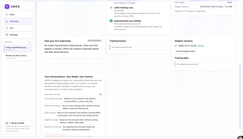 UROS – screenshot 1