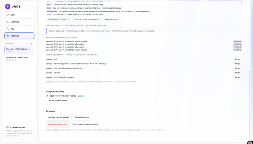 UROS – screenshot 3