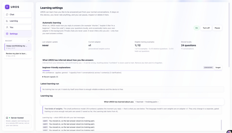 UROS – screenshot 4