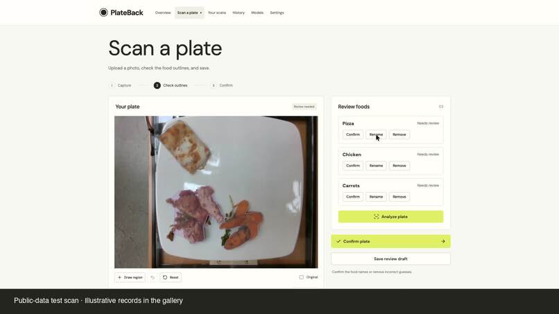 PlateBack – screenshot 1