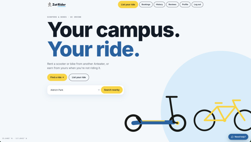 ZotRider – screenshot 2