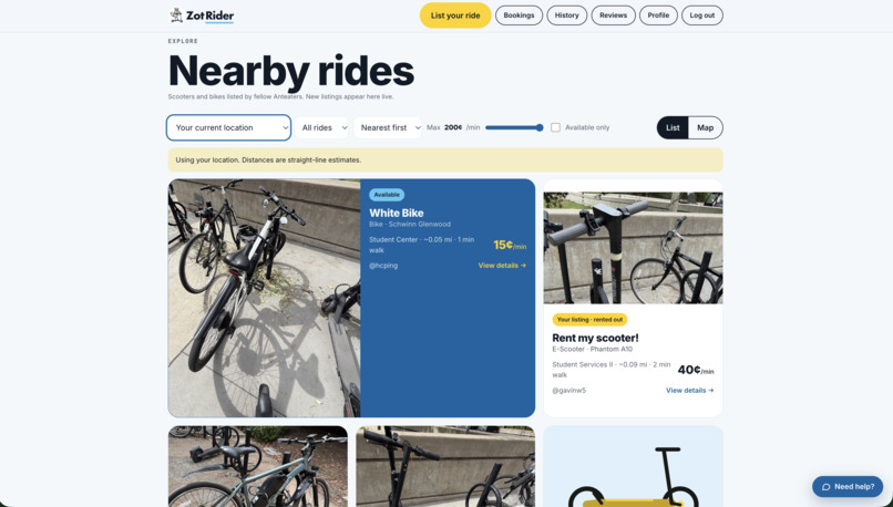 ZotRider – screenshot 3