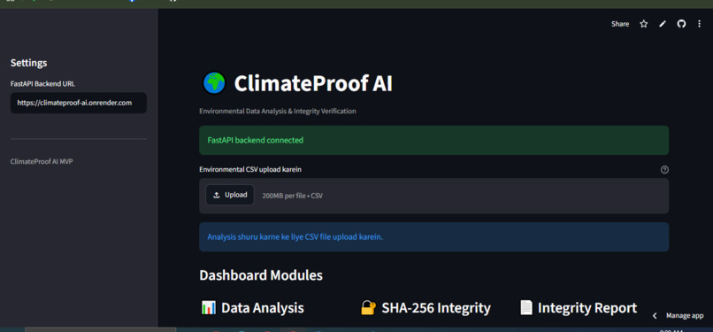 ClimateProof AI – screenshot 2