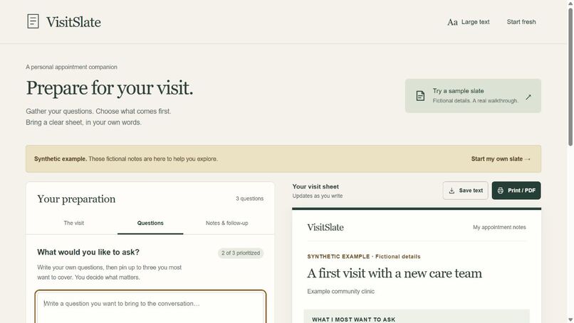 VisitSlate – screenshot 1