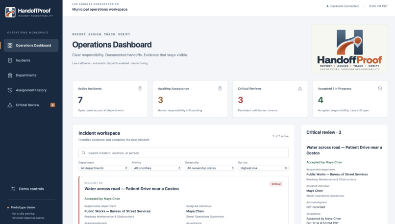 HandoffProof – screenshot 1