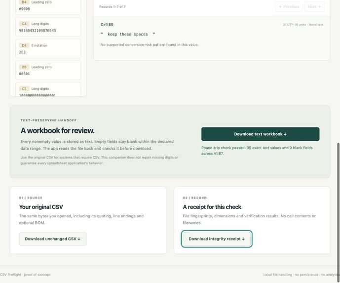 CSV Preflight – screenshot 3