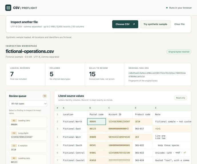 CSV Preflight – screenshot 4