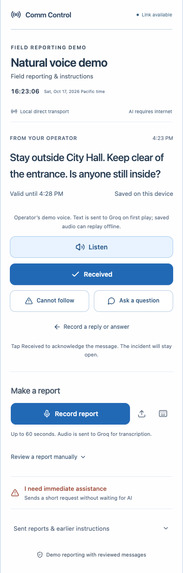 Comm Control – screenshot 1
