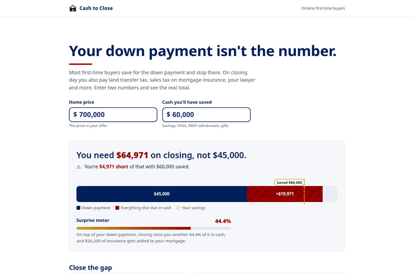 Cash to Close – screenshot 2