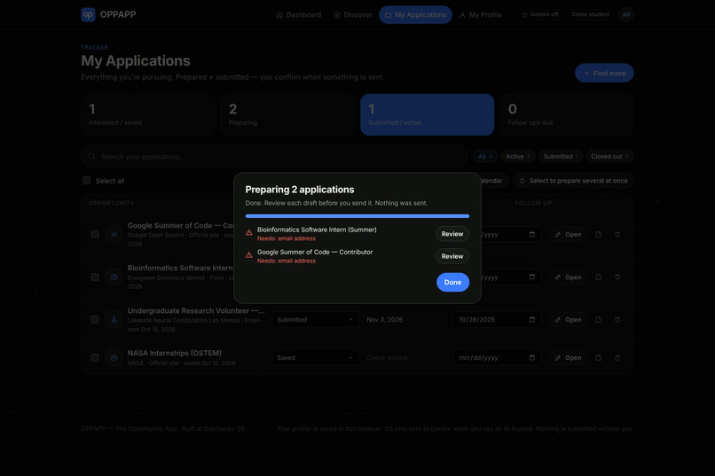 OPPAPP – screenshot 3