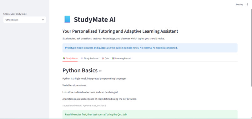 StudyMate AI – screenshot 1
