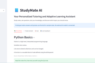 StudyMate AI