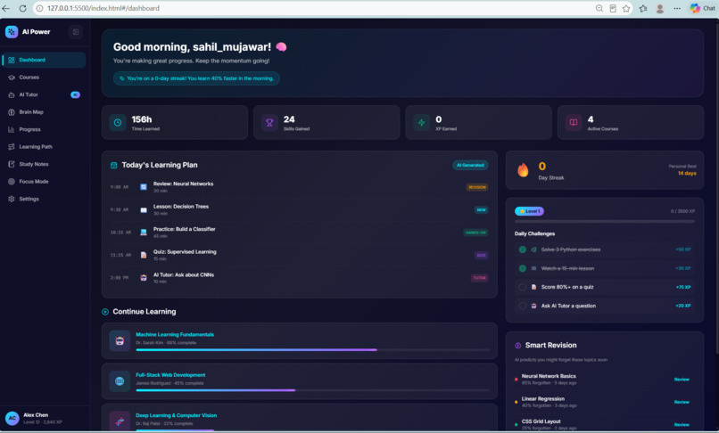 EduAI-personlized-learning-system-using-AI – screenshot 2