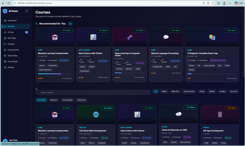EduAI-personlized-learning-system-using-AI – screenshot 3