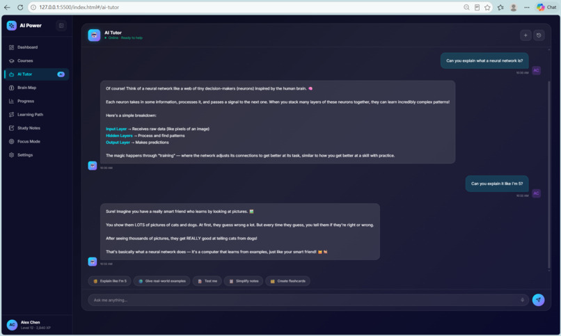 EduAI-personlized-learning-system-using-AI – screenshot 6
