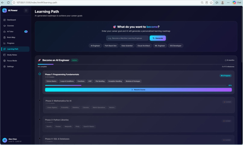 EduAI-personlized-learning-system-using-AI – screenshot 8