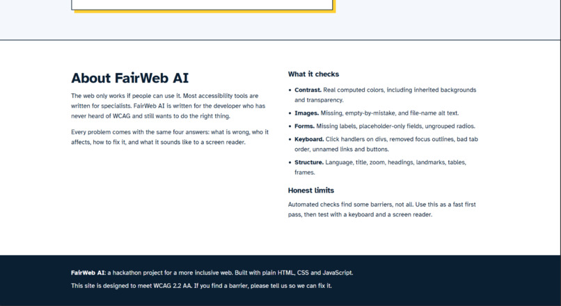 FairWeb AI – screenshot 5