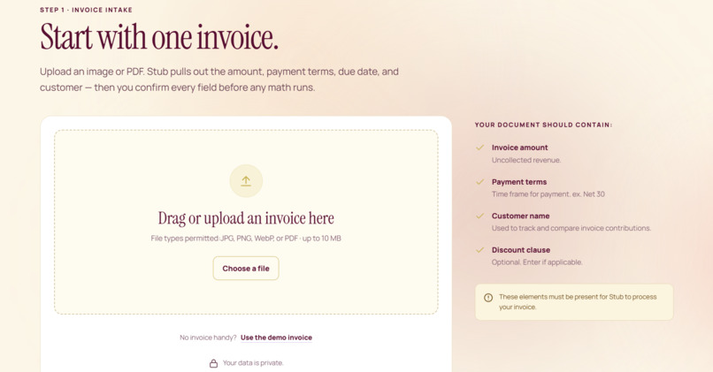 Stub – screenshot 2