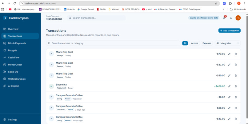 CashCompass – screenshot 2