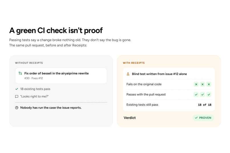 Receipts – screenshot 2