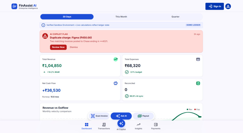 FinAssist AI  – screenshot 1