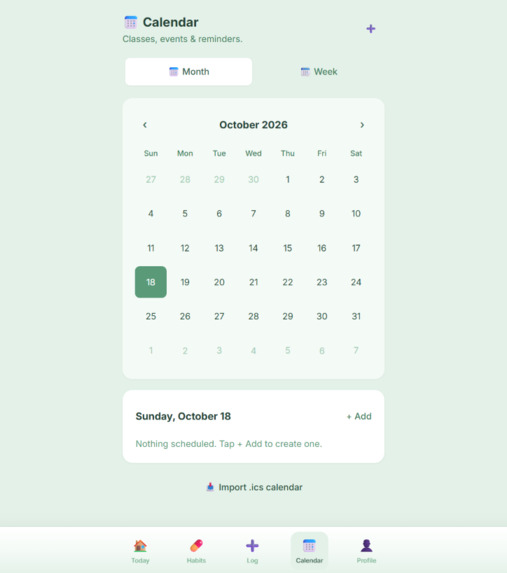 Cuore - The Student Health App – screenshot 2