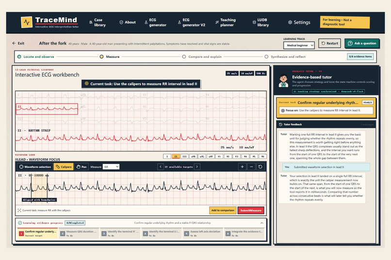 TraceMind: An Interactive AI ECG Tutor – screenshot 1