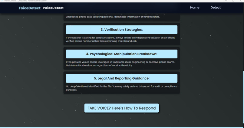 AI SCAM VOICE DETECTOR – screenshot 1