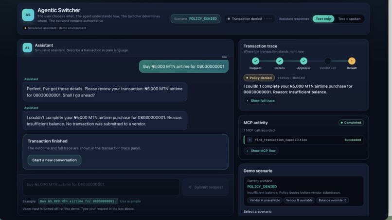 Agentic Switcher – screenshot 3
