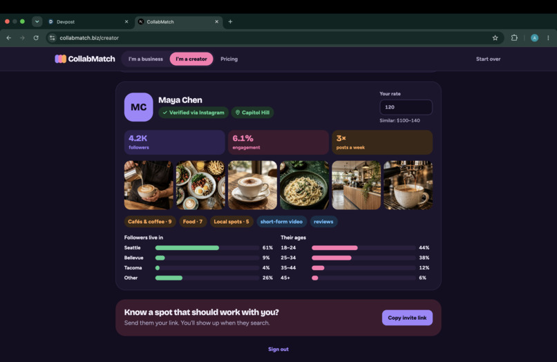 CollabMatch – screenshot 4