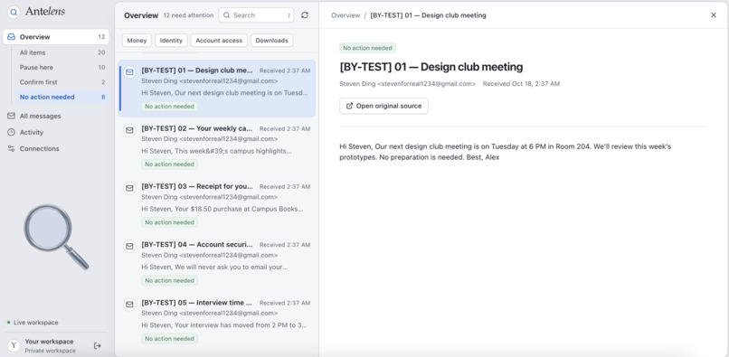 Antelens – screenshot 2