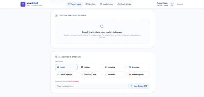 InfraShield AI – screenshot 1