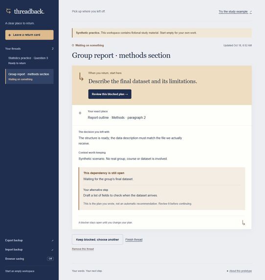 Threadback – screenshot 2