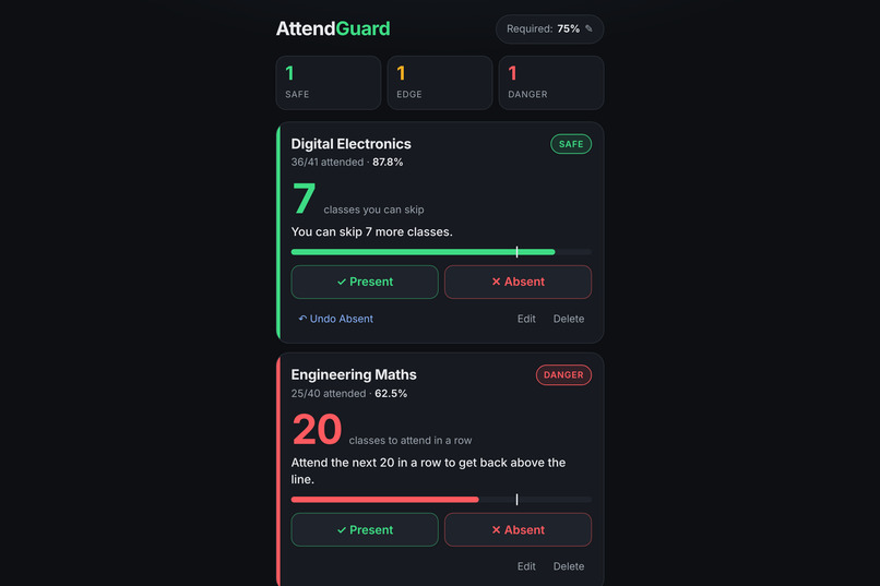AttendGuard – screenshot 2
