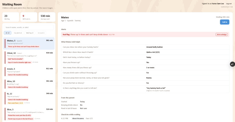 RALPH - Rapid Assessment for Little Patients in Healthcare – screenshot 5