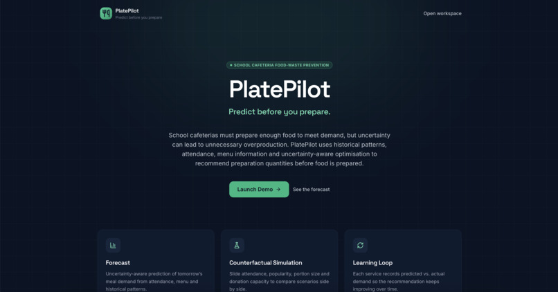 PlatePilot: Predict Before You Prepare – screenshot 1