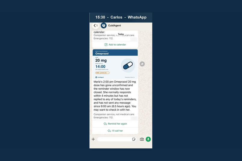 CuidAgent — agentic care companion for treatment at home – screenshot 3