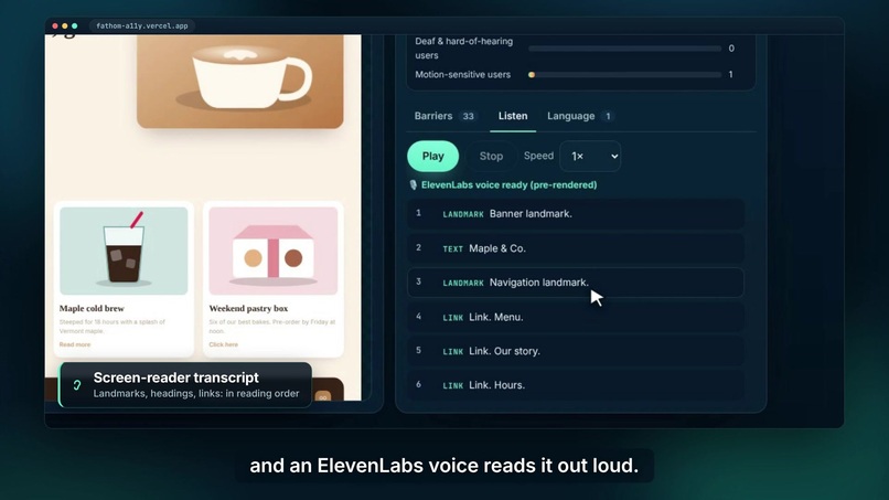 Fathom: See, Hear & Fix Web Accessibility Barriers – screenshot 4