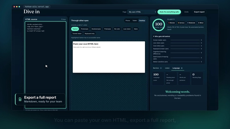 Fathom: See, Hear & Fix Web Accessibility Barriers – screenshot 5