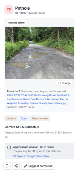 GeoIssue – screenshot 2