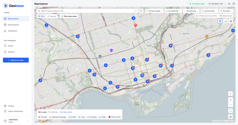 GeoIssue – screenshot 1
