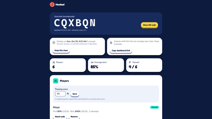 Hooked: Phishing Trainer for Students – screenshot 4