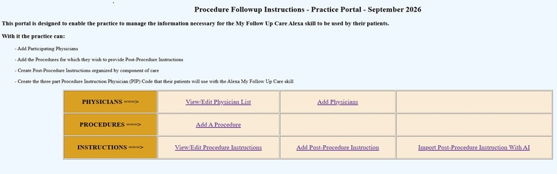 Procedure Followup Instructions – screenshot 1