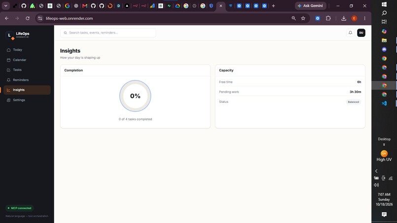 LifeOps  Ambient AI Assistant – screenshot 1