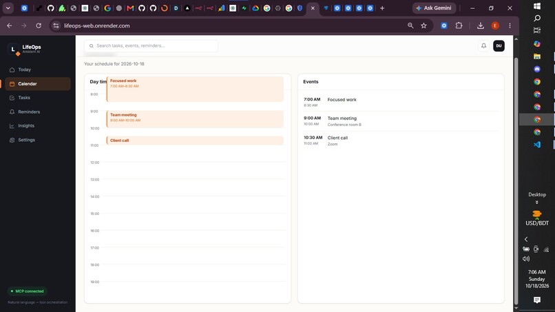 LifeOps  Ambient AI Assistant – screenshot 3