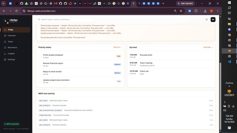 LifeOps  Ambient AI Assistant – screenshot 5