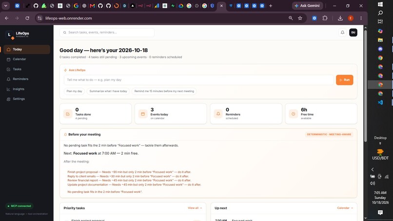 LifeOps  Ambient AI Assistant – screenshot 6