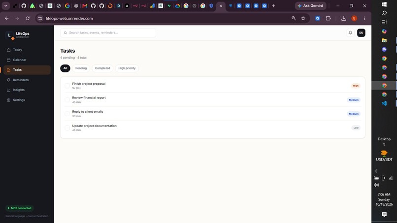 LifeOps  Ambient AI Assistant – screenshot 7