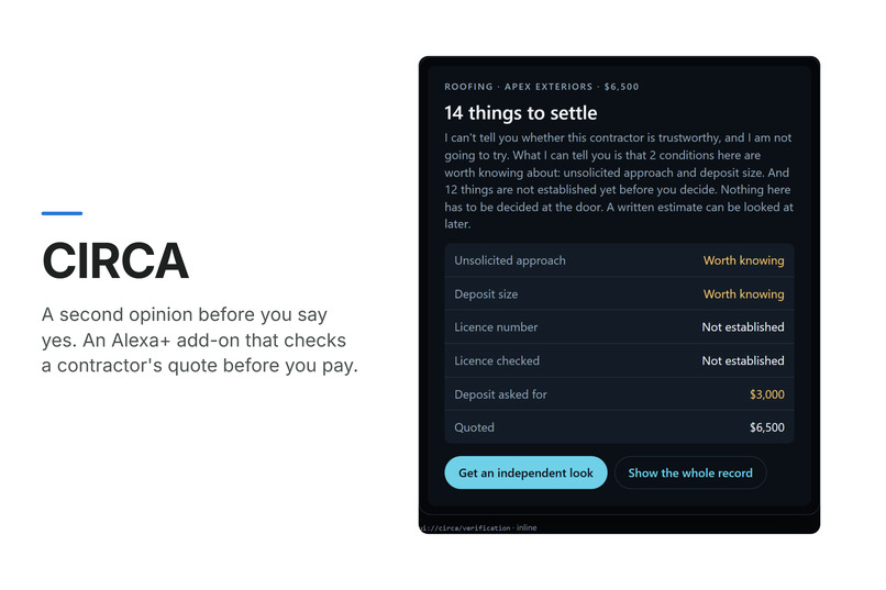 CIRCA — a second opinion before you say yes – screenshot 1